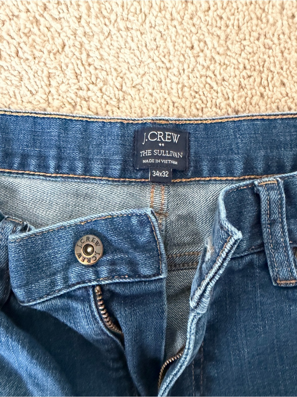 J. Crew The Sullivan Straight-Leg Jeans in Blue Denim